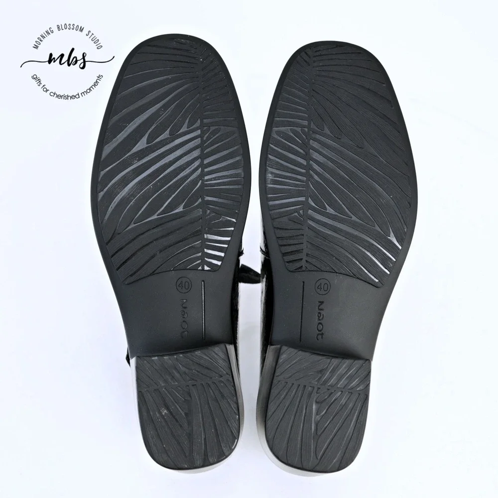 NIB‎ Naot Nobility Mary Jane Crinkle Patent Leather Orthopedic Black Women 40